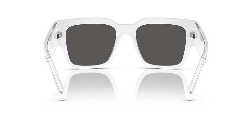 Dolce&Gabbana DG6184 M (52 - 18) com Lentes Cinza e Armação Branco