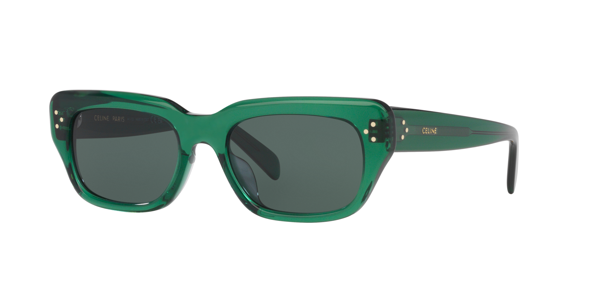 Celine Homme Sunglass Bold 3 Dots CL40267U - Couleur du Monture Vert Couleur de Lentille Vert 175 €
