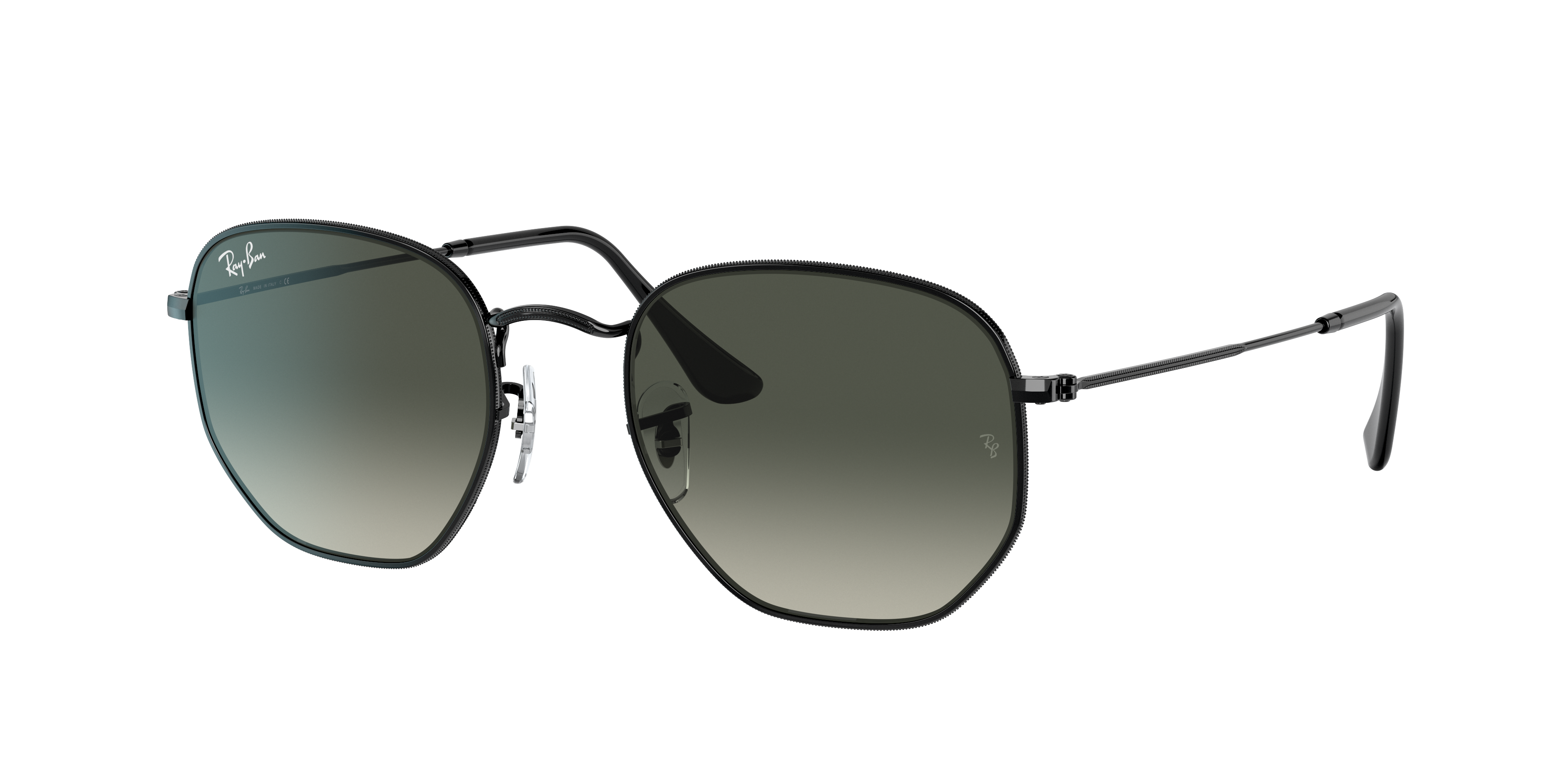 Ray-Ban Hexagonal M (51 - 21) with Grey lenses and Black frame