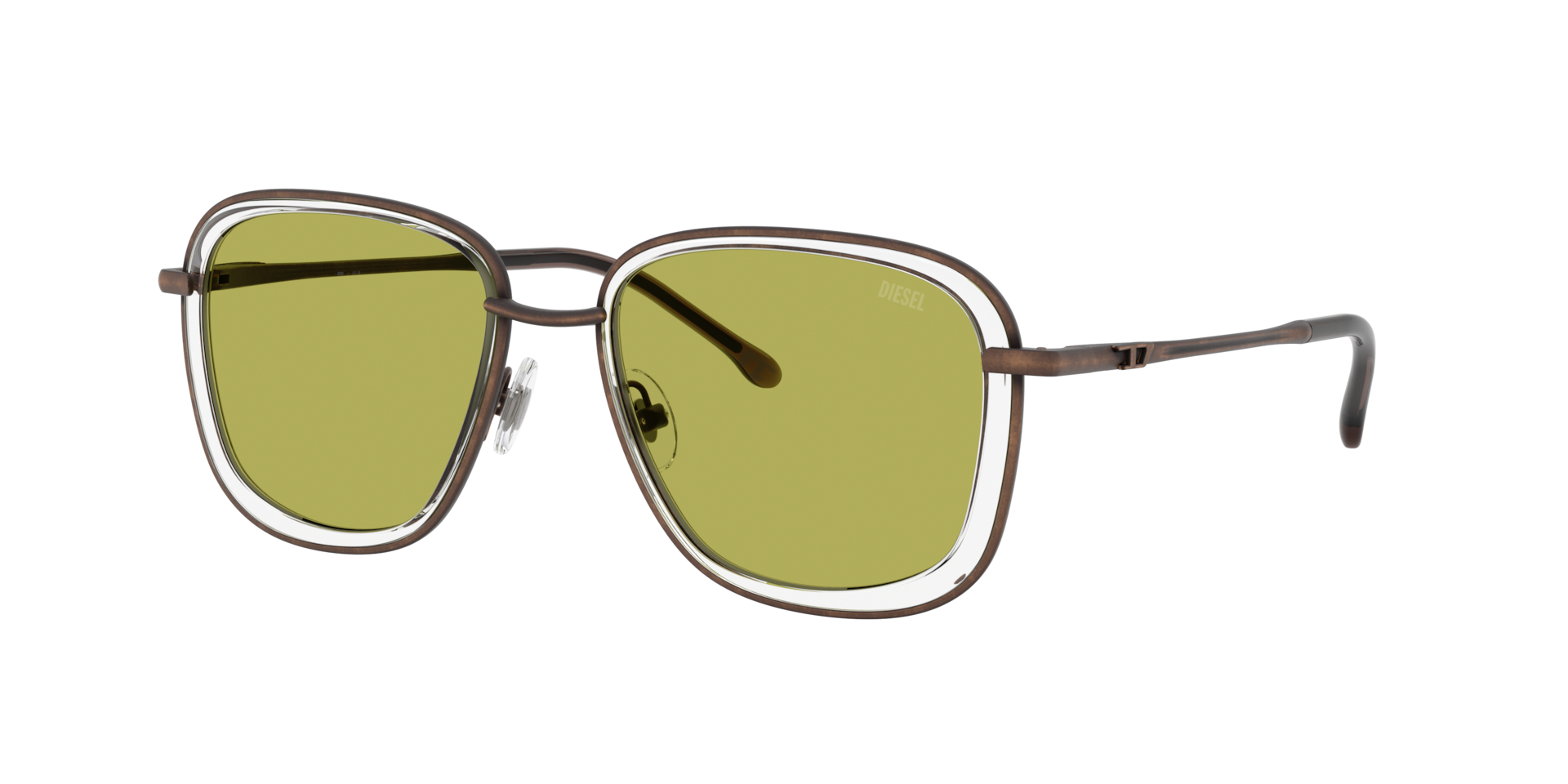 Diesel Unisex Sunglass DL1017 -  Frame color: Antique Copper, Lens color: Green