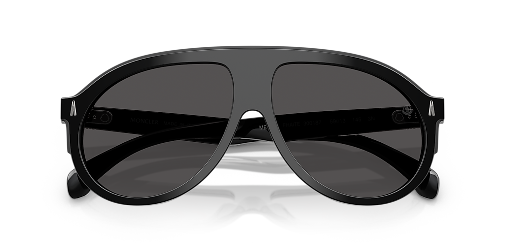 Moncler ME6001 Fhaite M (59 - 13) with Grey lenses and Black frame