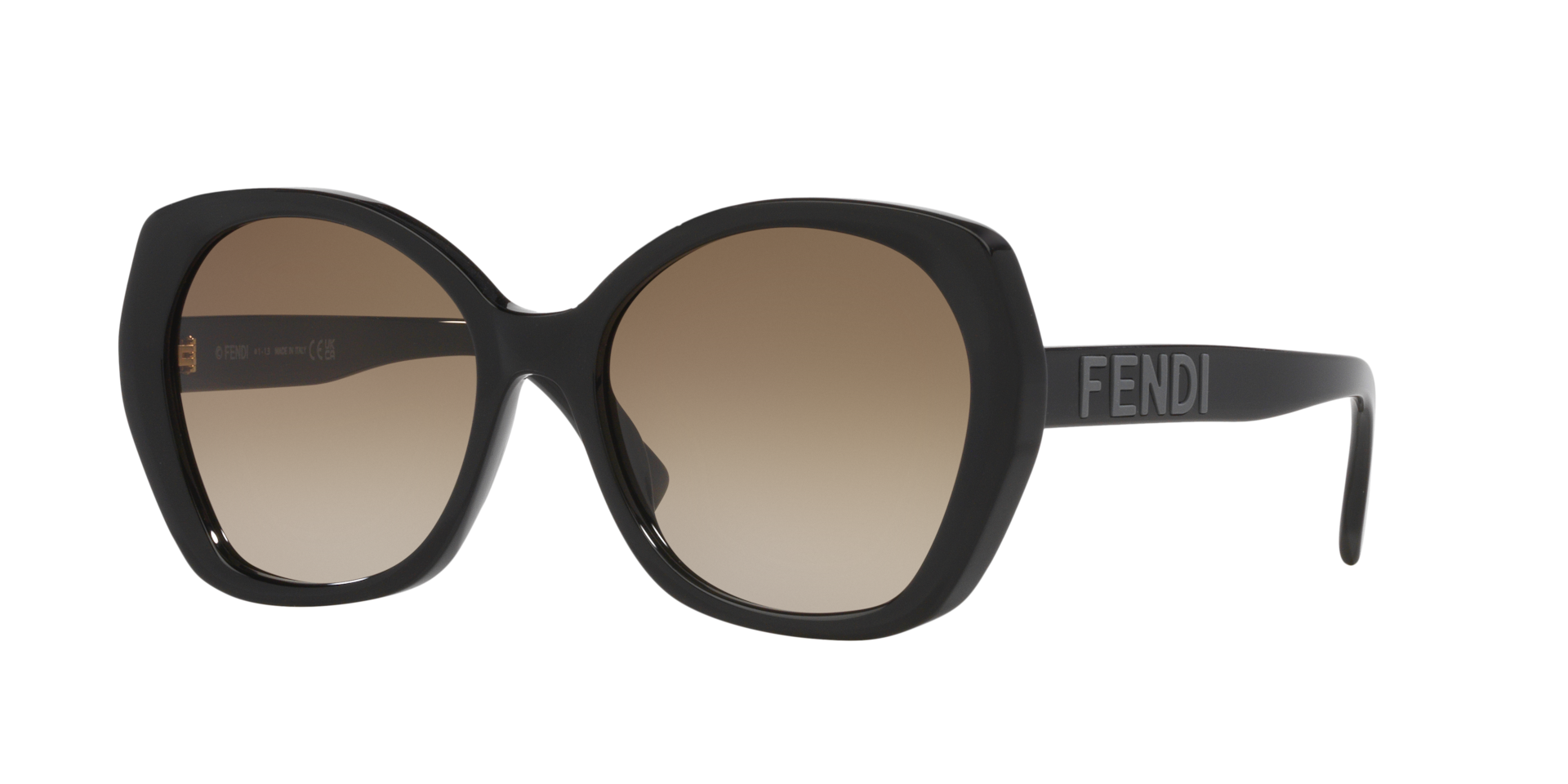 Fendi Femme Sunglass Lettering Fe40112I - Couleur du Monture Noir Couleur de Lentille Brun 125 €