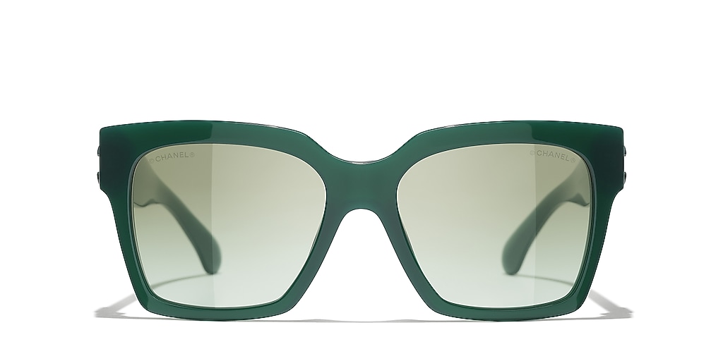 Chanel Butterfly Sunglasses CH5557 S (54 - 17) with Green lenses