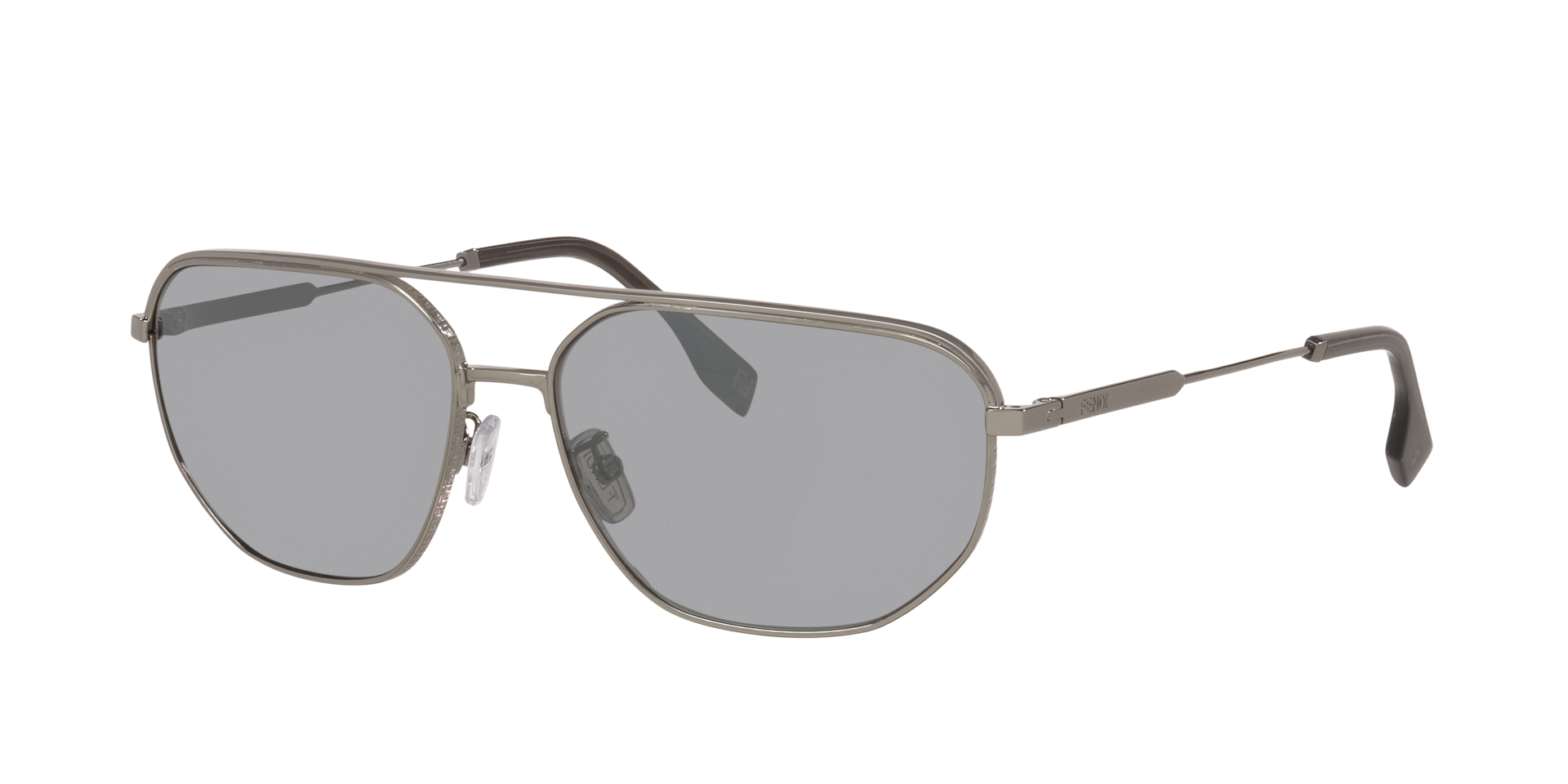 Fendi Homme Sunglass Fendi Travel FE40154U - Couleur du Monture Argent Noir Couleur de Lentille Argent effet miroir 273 €