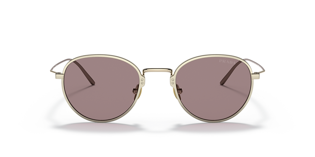 Prada PR 53WS S (50 - 22) with Violet lenses and Gold frame  display picture 2