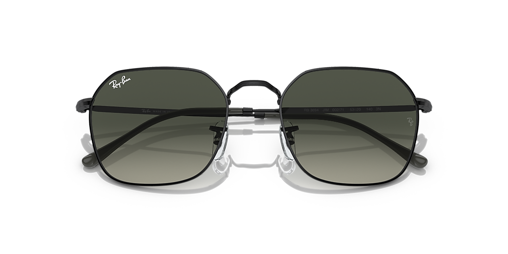 Ray-Ban Jim XL (55 - 20) with Grey lenses and Black frame