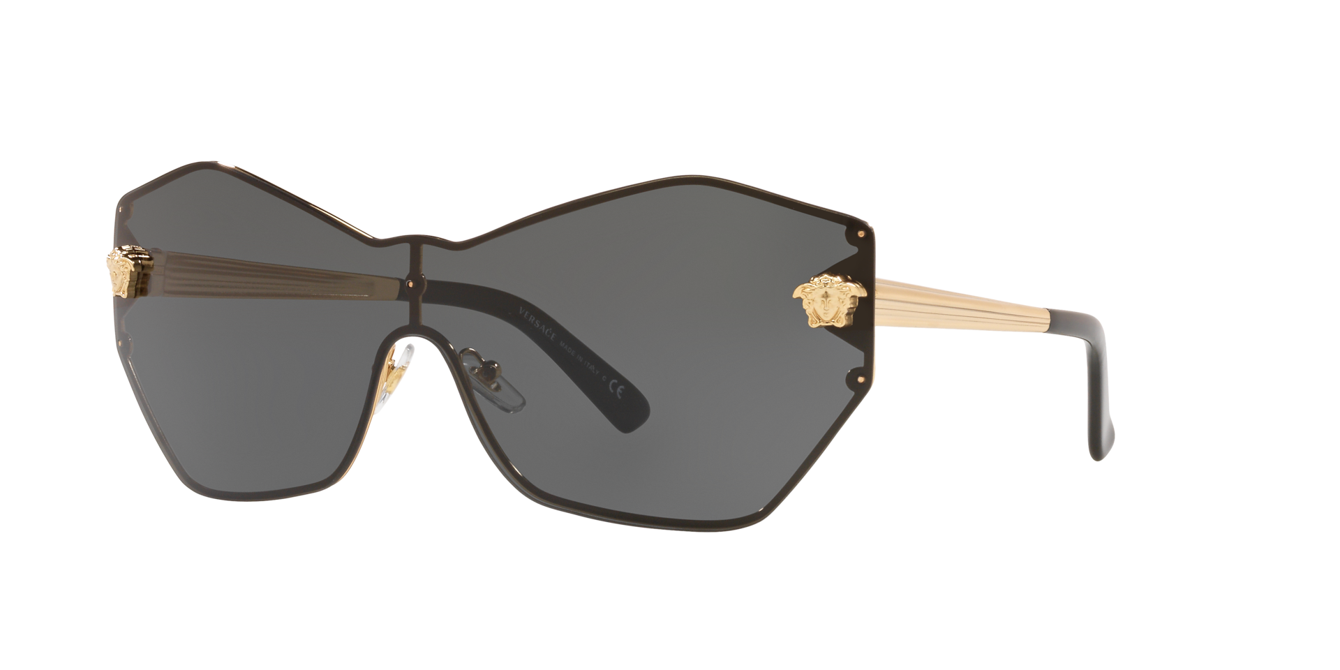 Versace Femme Sunglass VE2182 - Couleur du Monture Or Couleur de Lentille Gris fonc 120 €