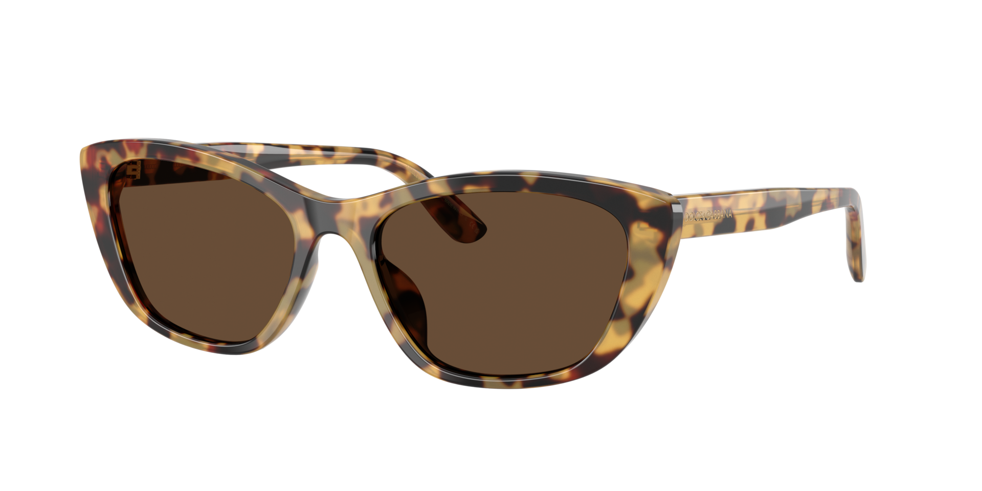 Dolce&Gabbana Frau Sunglass DG4571 - Rahmenfarbe: Havana Gelb, Linsenfarbe: Dunkelbraun