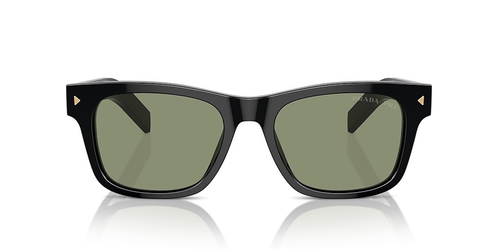 Prada PR A17SF XL (55 - 18) with Green lenses and Black frame