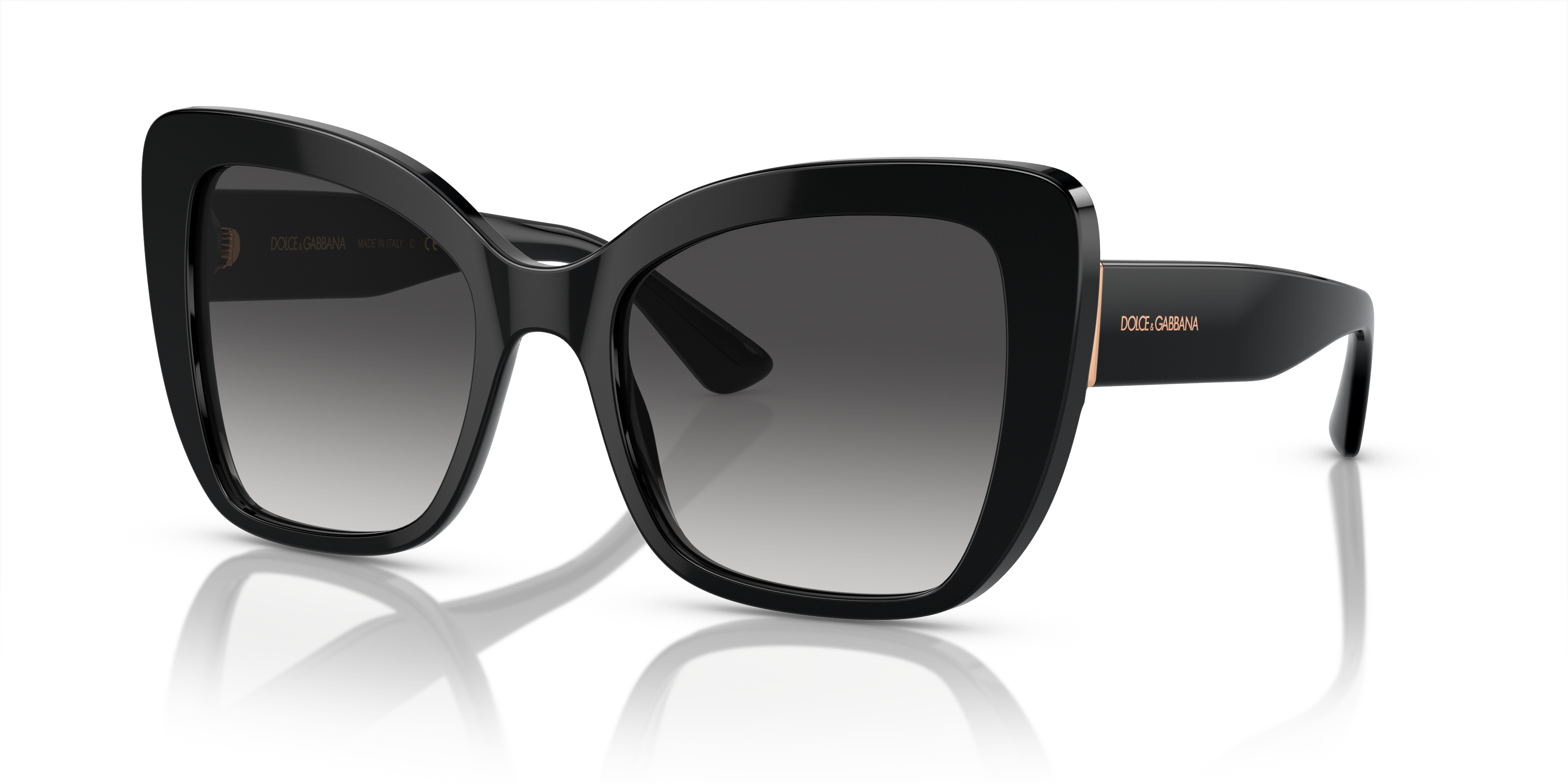 Dolce&Gabbana DG4348 M (54 - 20) with Grey lenses and Black frame