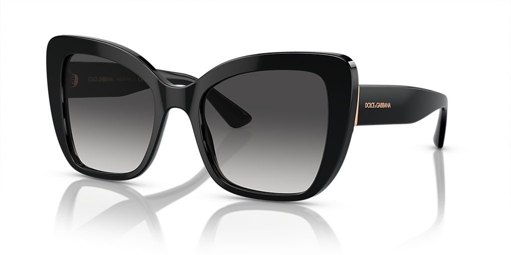 Dolce&Gabbana DG4348 M (54 - 20) with Grey lenses and Black frame