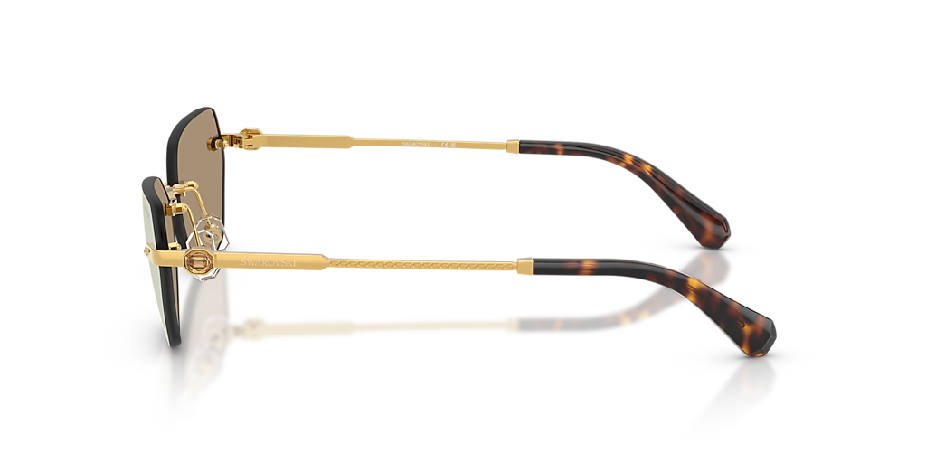 Swarovski SK7038 L (58 - 16) with Brown lenses and Gold frame