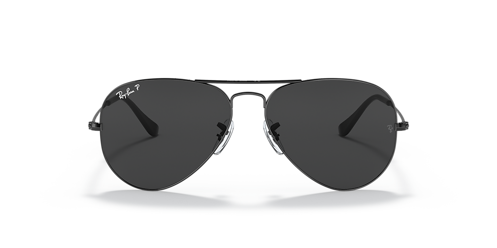 Ray-Ban Aviator Total Black XL (58 - 14) with Black lenses and