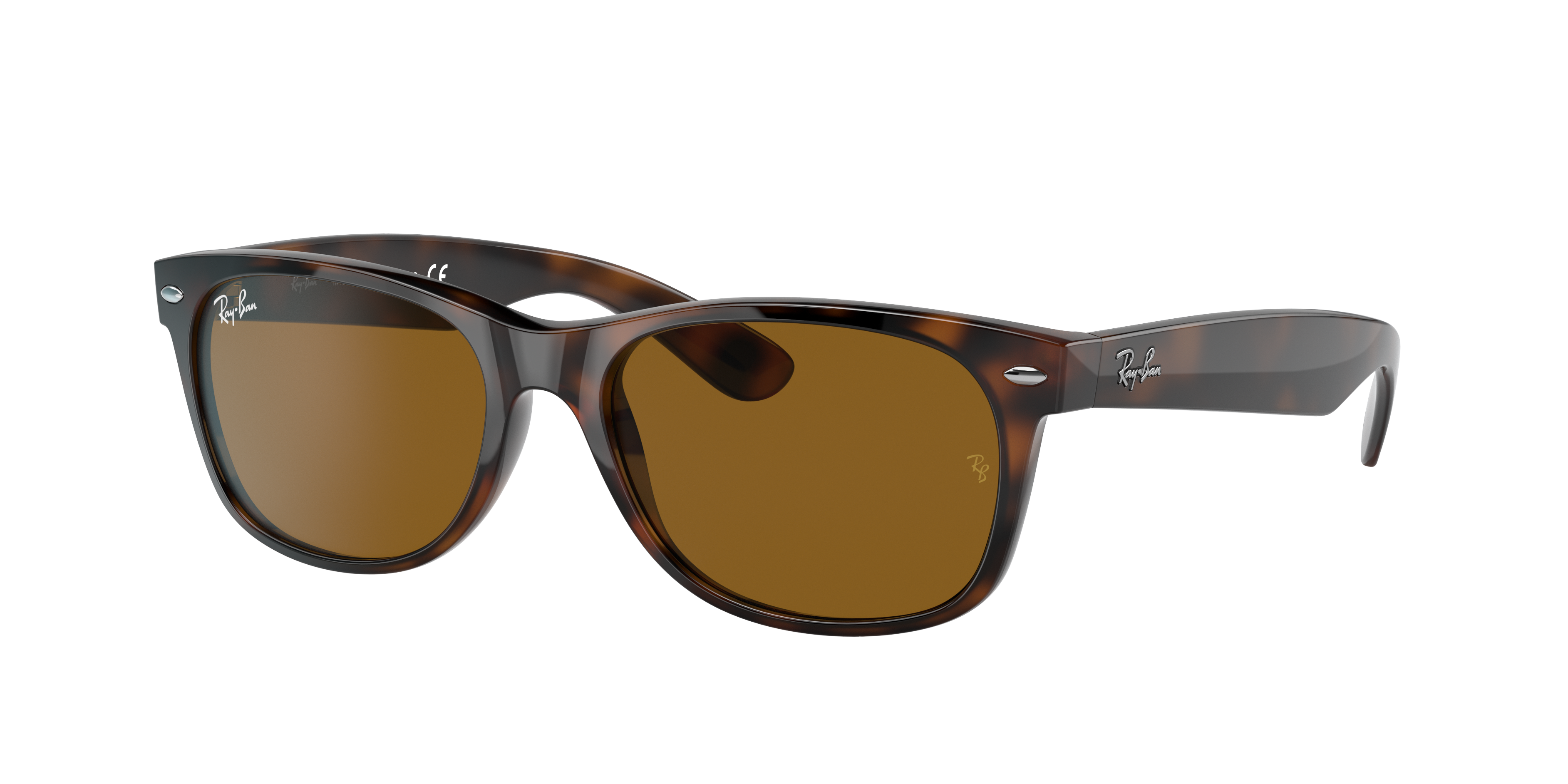 Ray-Ban New Wayfarer Classic S (52 - 18) with Brown lenses and