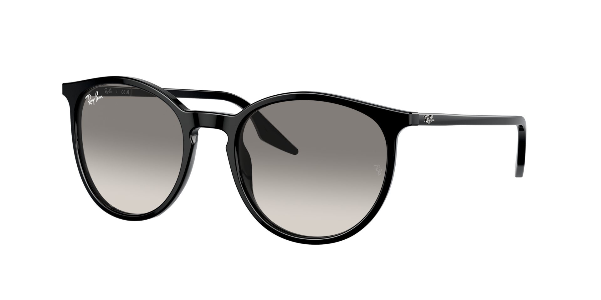 Ray-Ban Unisex Sunglass RB2204 -  Frame color: Black, Lens color: Light Grey