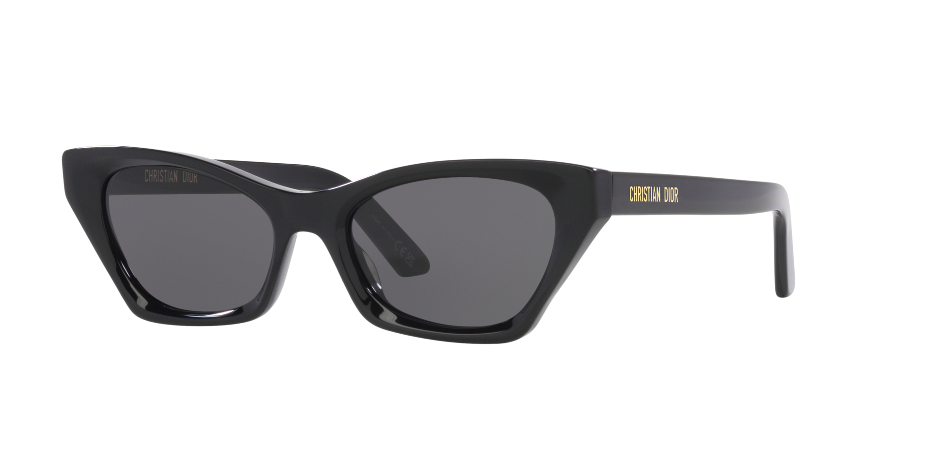 DIOR Woman Sunglass DiorMidnight B1 -  Frame color: Black Shiny, Lens color: Smoke