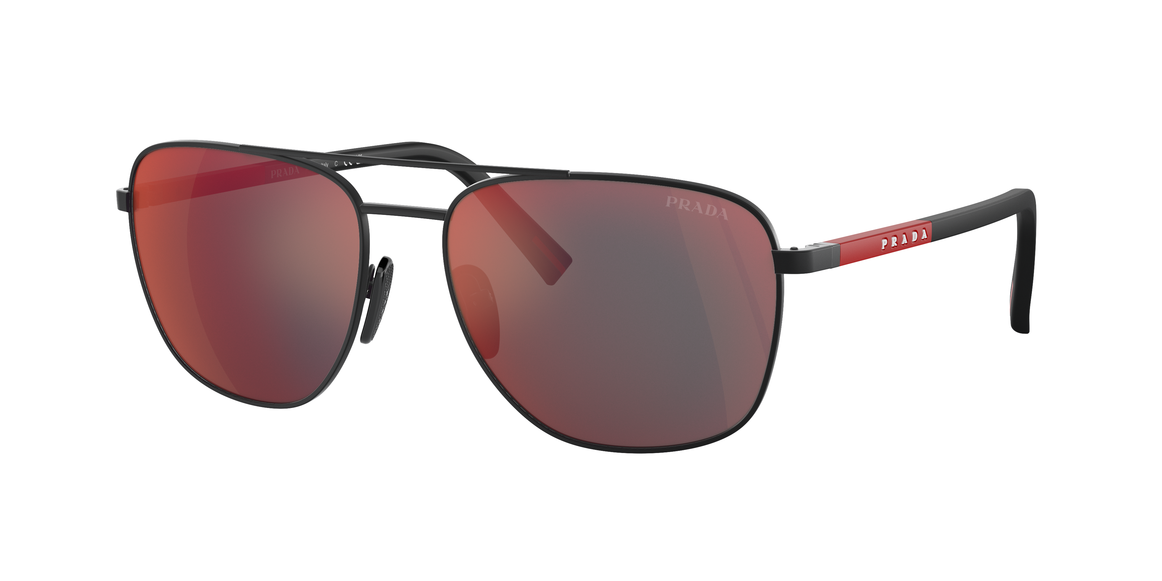 Prada Linea Rossa PS 54ZS XXL (60 - 17) with Grey lenses and Black
