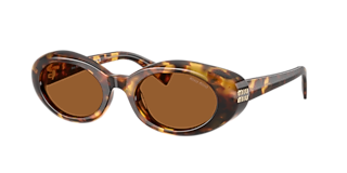 Miu Miu MU 09WS XL (53 - 22) with Brown lenses and Tortoise frame