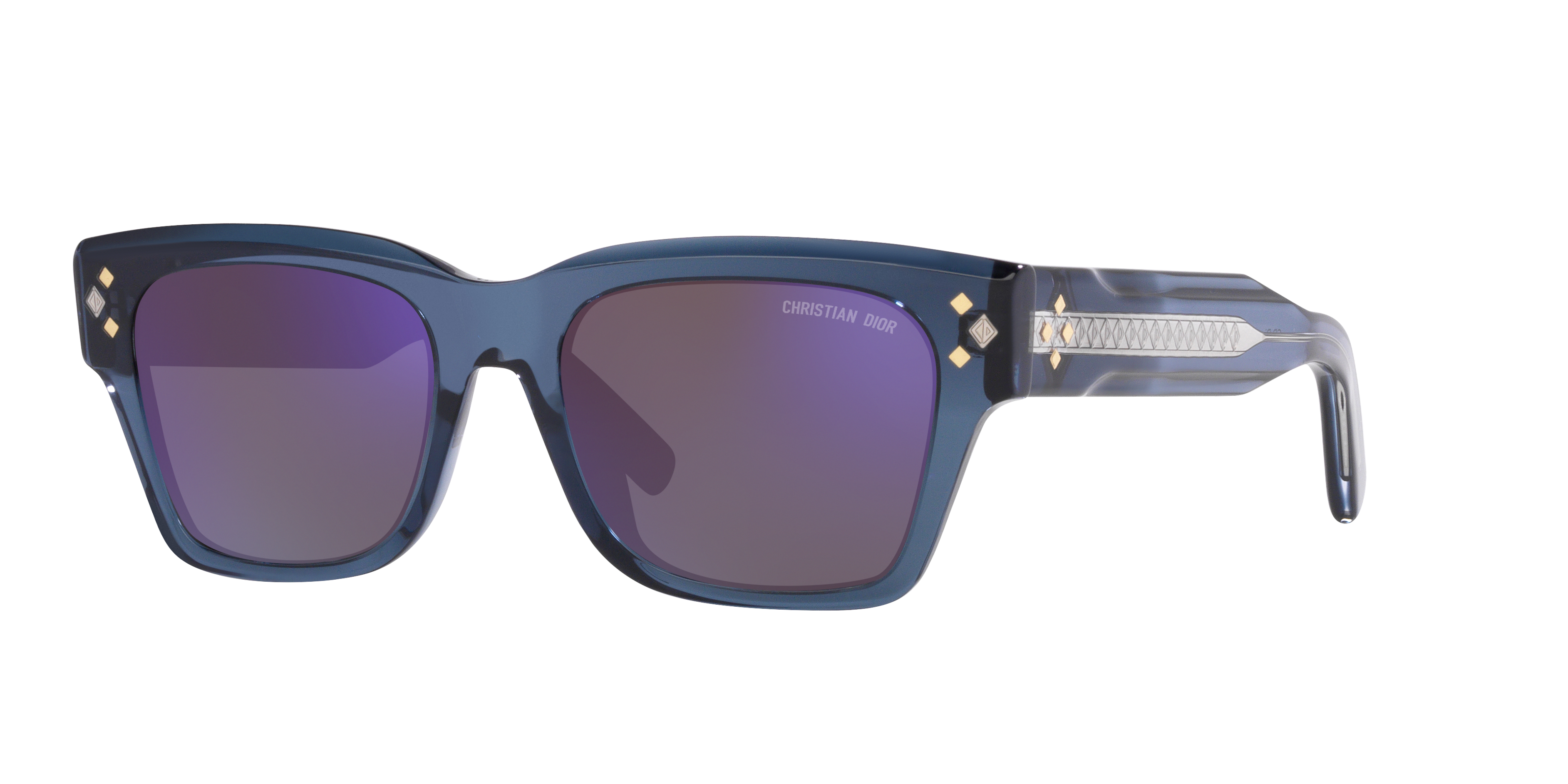 DIOR CD Diamond S2 M (54 - 19) with Blue lenses and Green frame