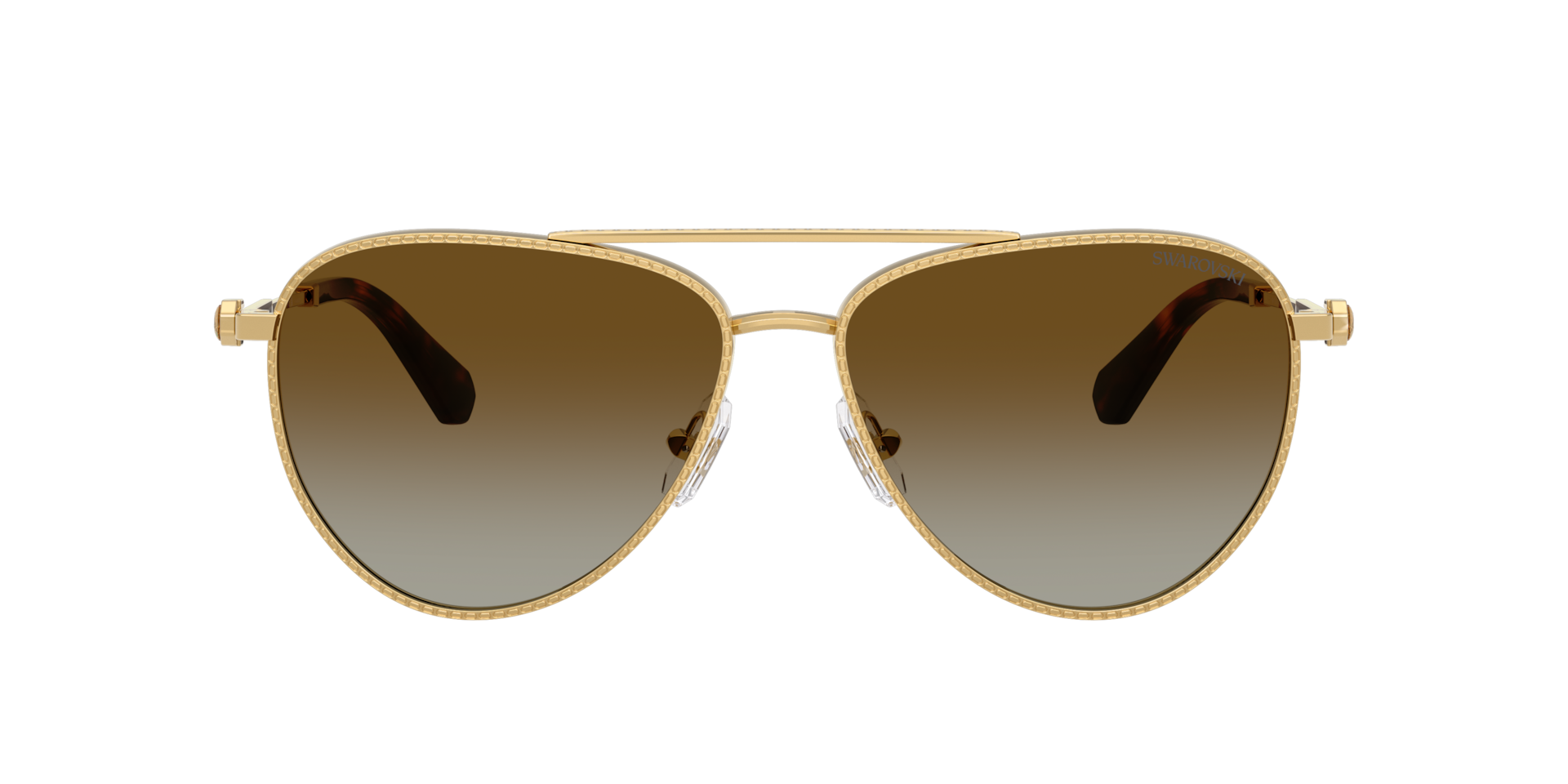 Swarovski SK7031 XL (59 - 14) with Brown lenses and Gold frame