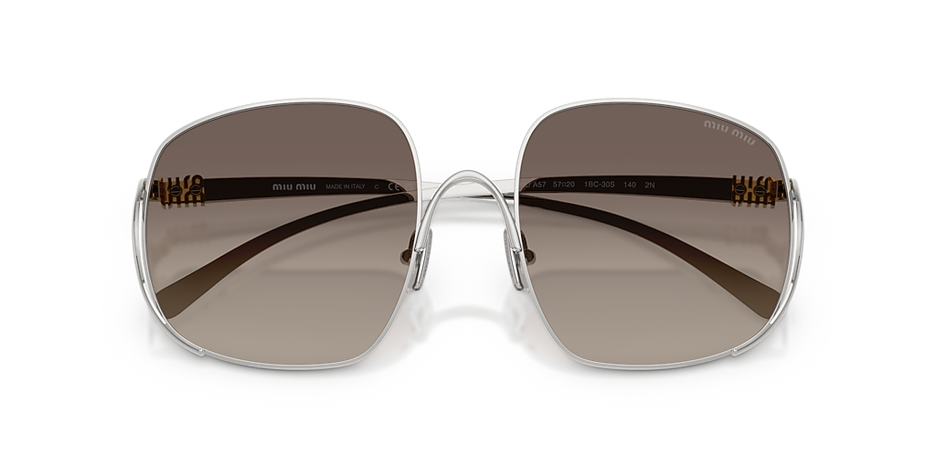 Miu Miu MU A57S M (57 - 20) with Grey lenses and Silver frame