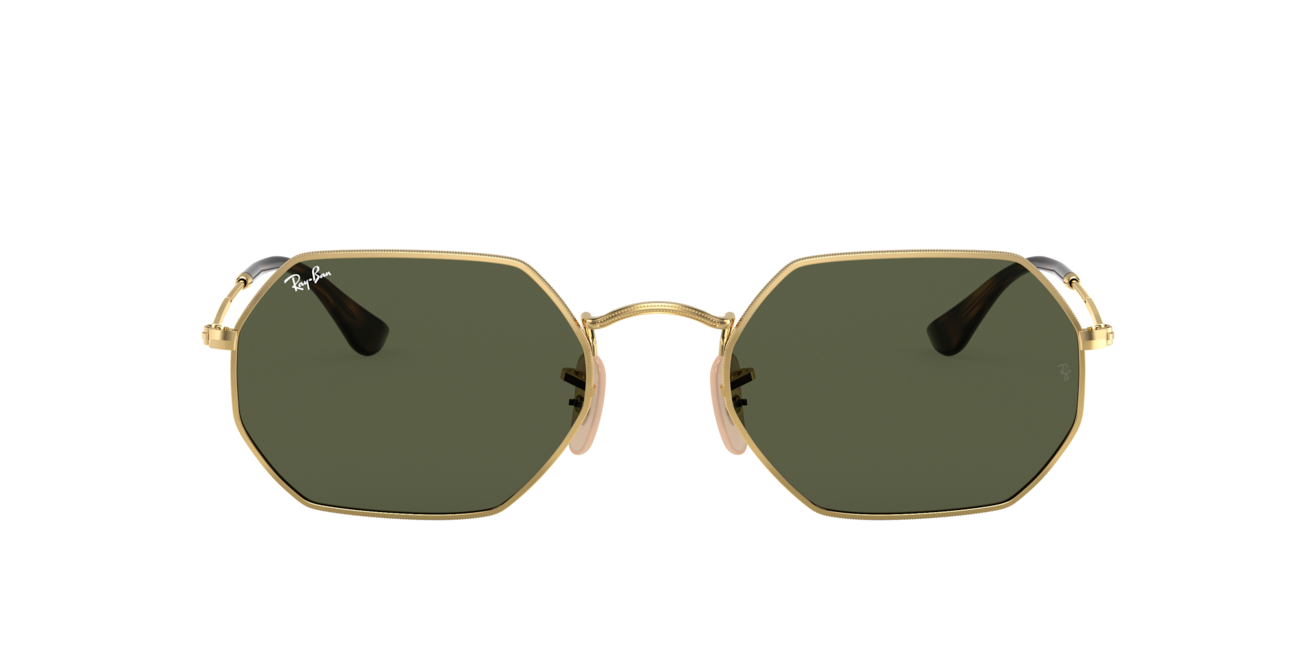Ray-Ban Octagonal Classic L (53 - 21) with Green lenses and Gold