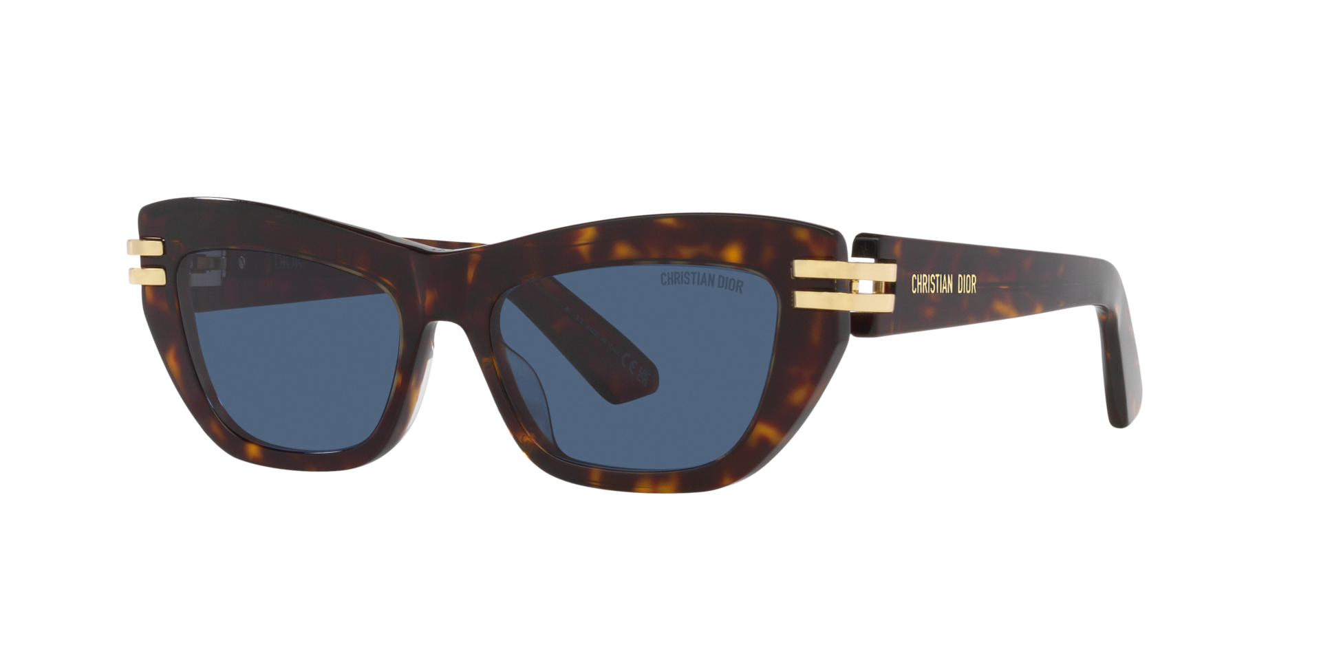 DIOR Woman Sunglass CDior B2U -  Frame color: Tortoise, Lens color: Blue