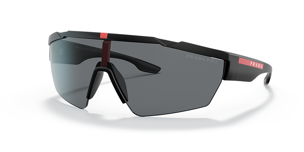 Prada Linea Rossa PS 03XS XXL (0 - 144) with Grey lenses and Black