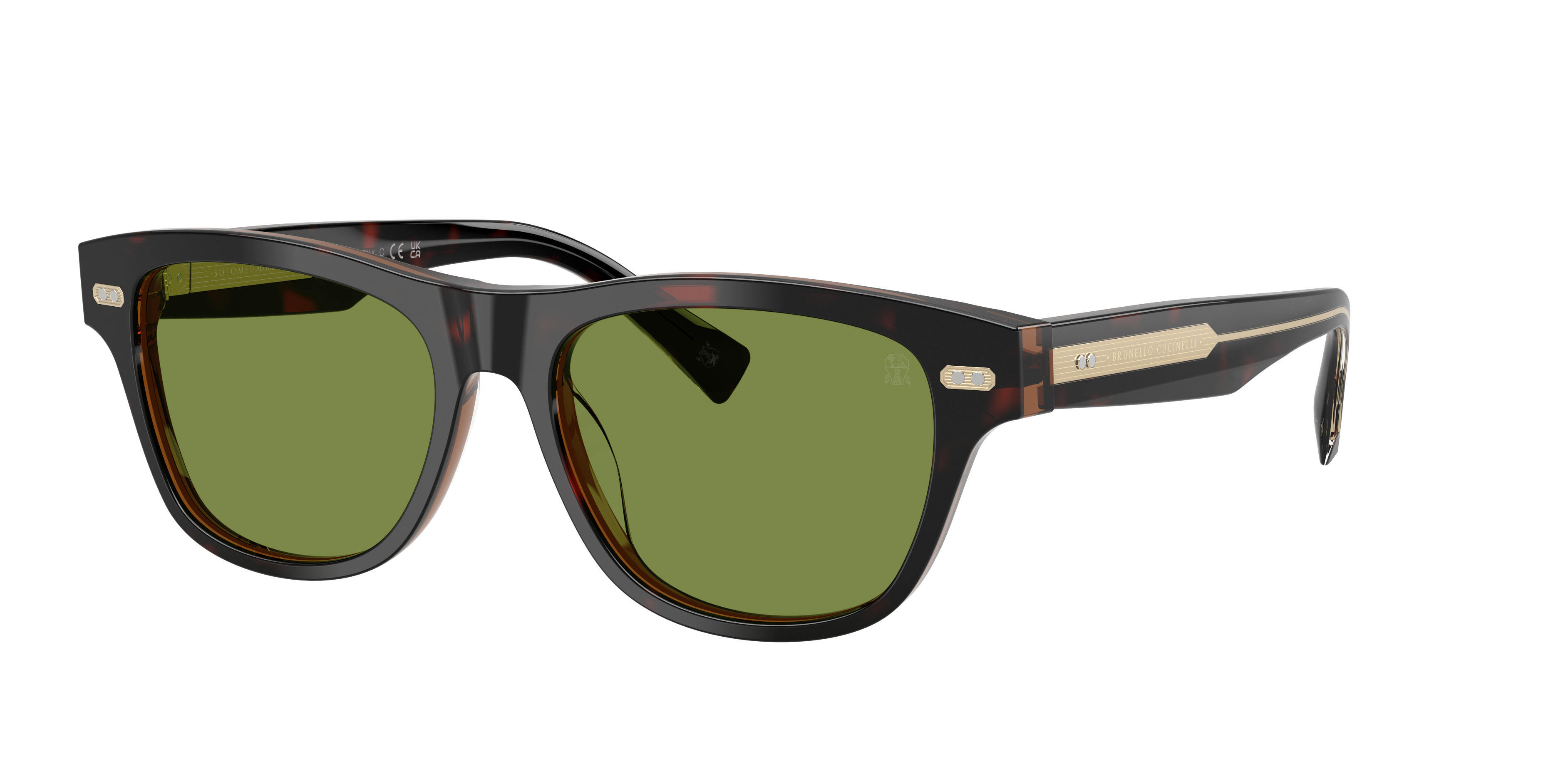 Brunello Cucinelli Man Sunglass BC3005S -  Frame color: Havana Mogano, Lens color: Umbra