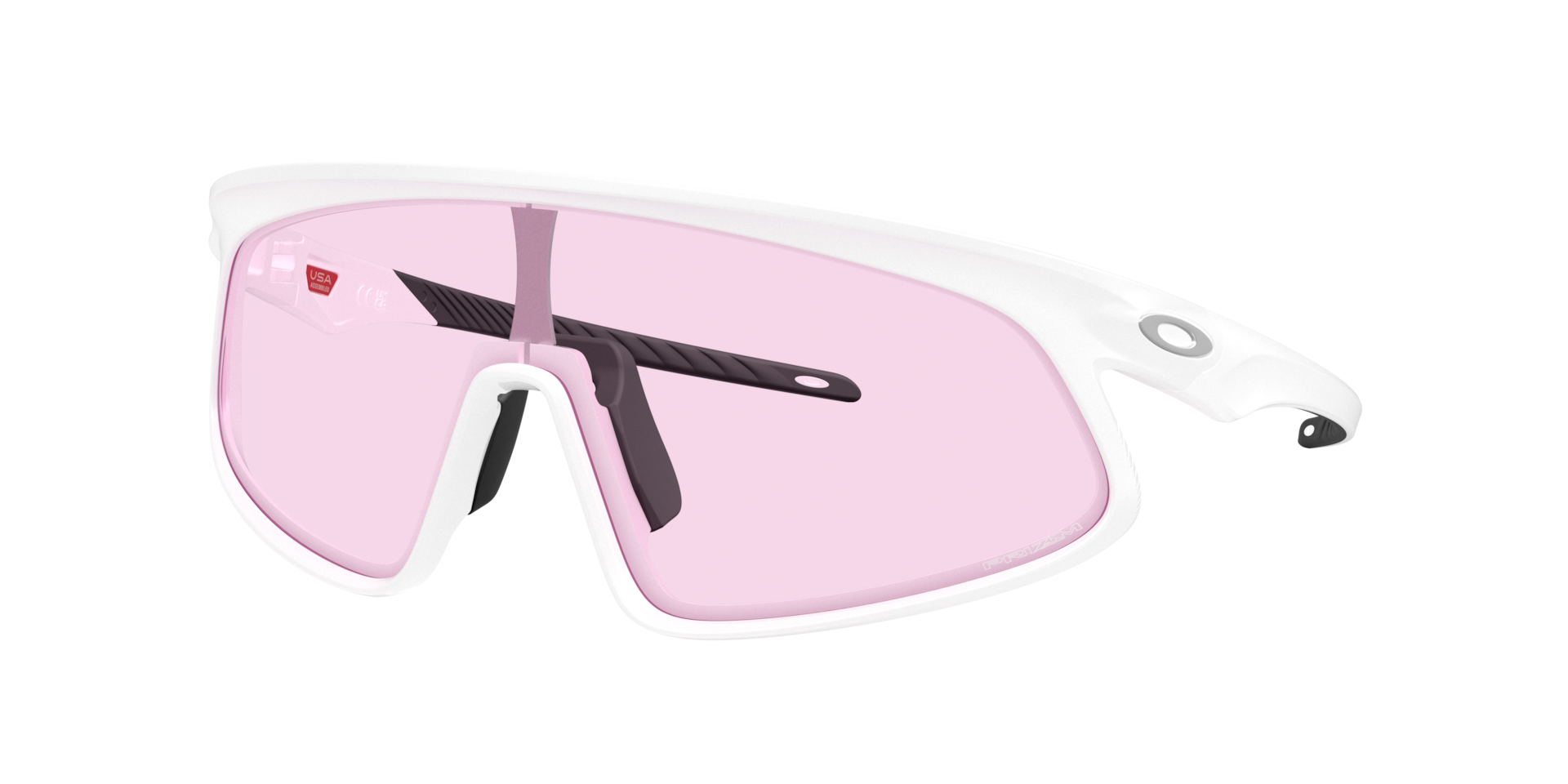 Oakley Unisex Sunglass RSLV 141 - Couleur du Monture: Blanc mat, Couleur de Lentille: Prizm Faible luminosité
