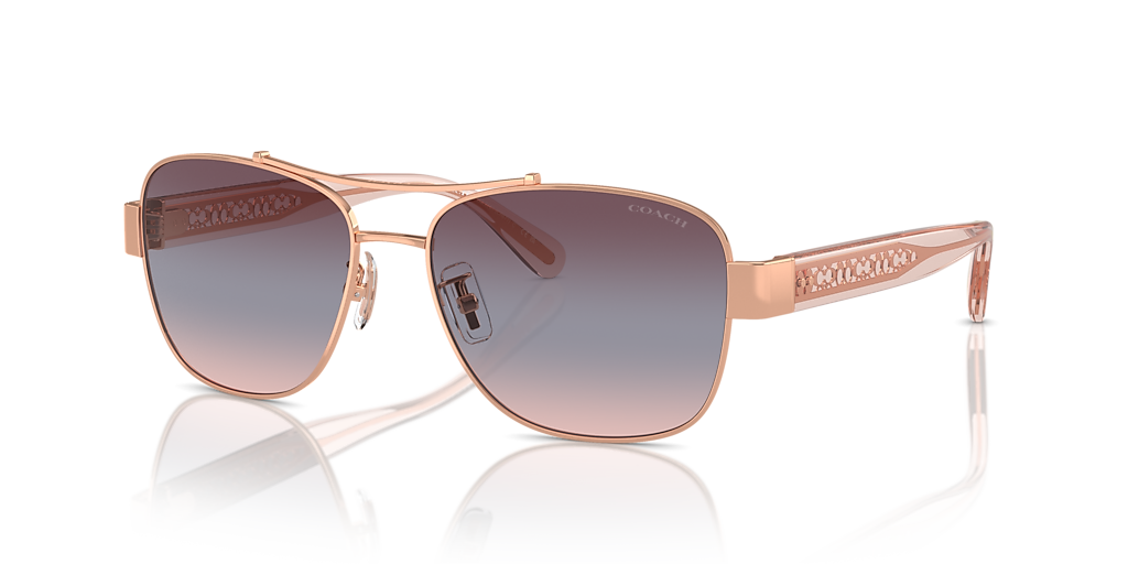 Coach CR617 M (56 - 16) with Violet lenses and Gold frame