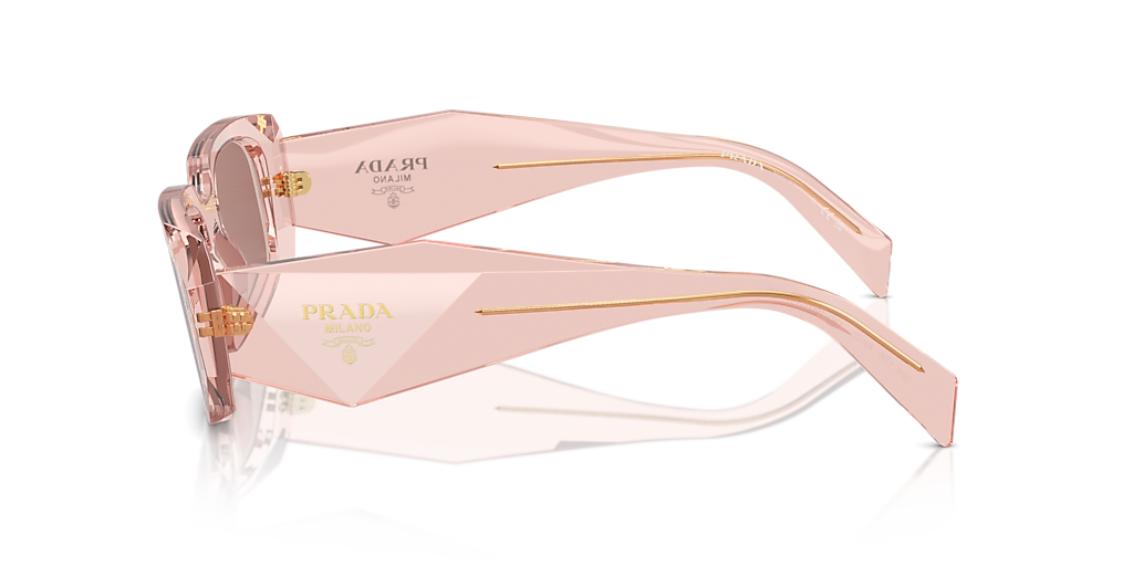 Prada PR 17WS S (49 - 20) with Brown lenses and Pink frame