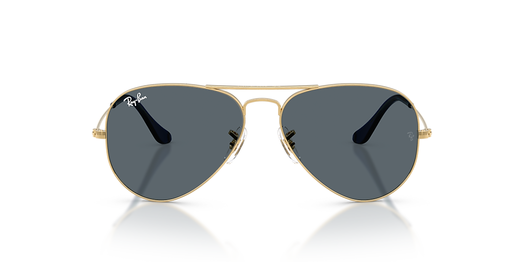 Ray-Ban Aviator Large Metal XL (58 - 14) with Blue lenses and Gold