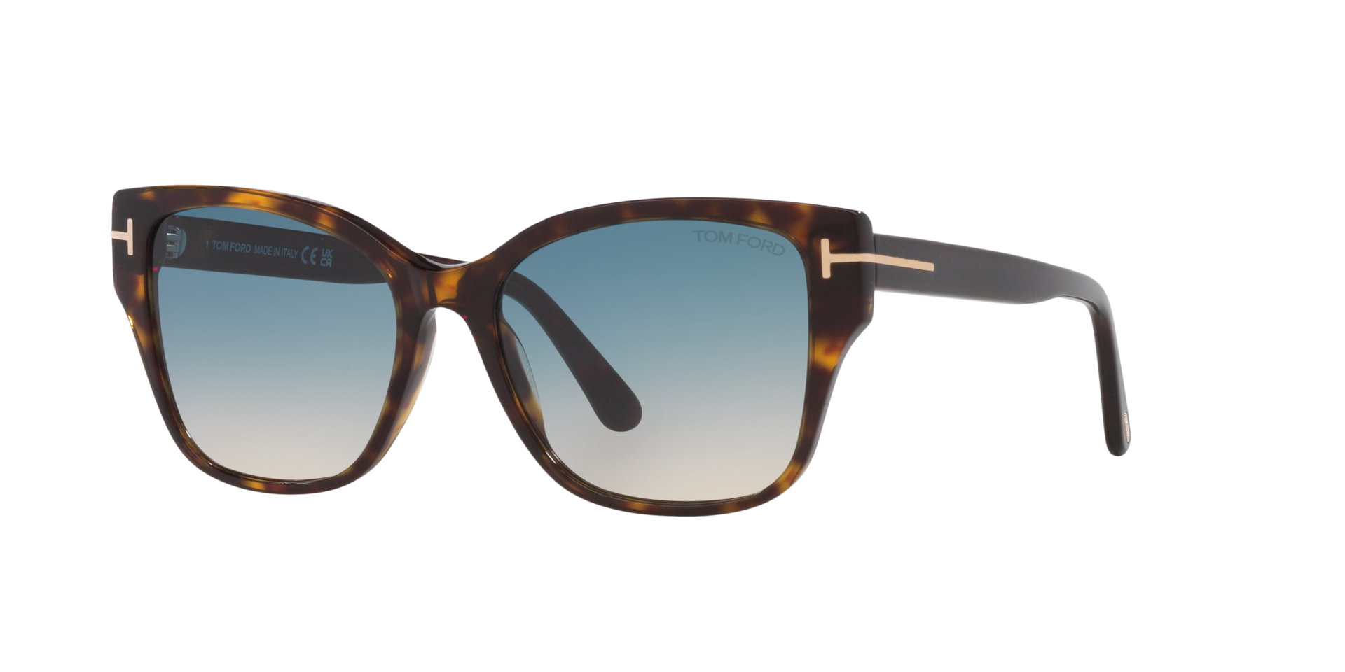 Tom Ford Femme Sunglass FT1108 - Couleur du Monture caille de tortue Noir Couleur de Lentille Dgrad Vert 203 €