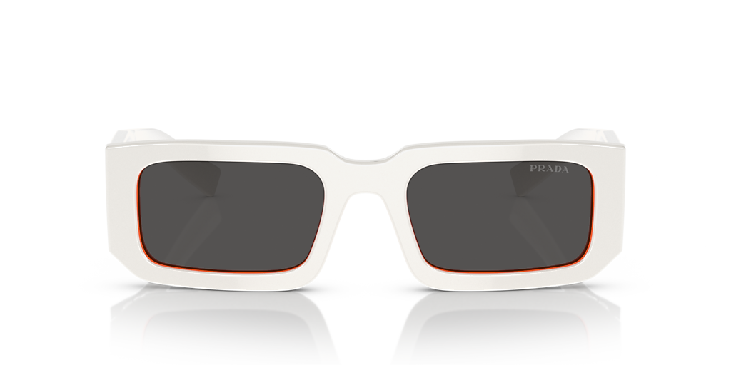Prada PR 06YS M (53 - 21) with Grey lenses and White frame