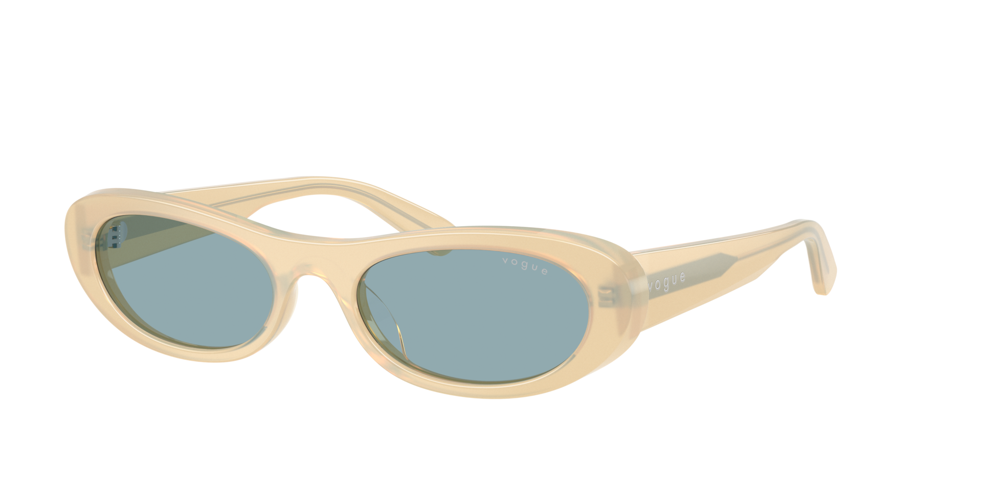 Vogue Oval Sunglasses - Unisex - Sunglasses - Beige - 53 Mm - Accessories - Image 3