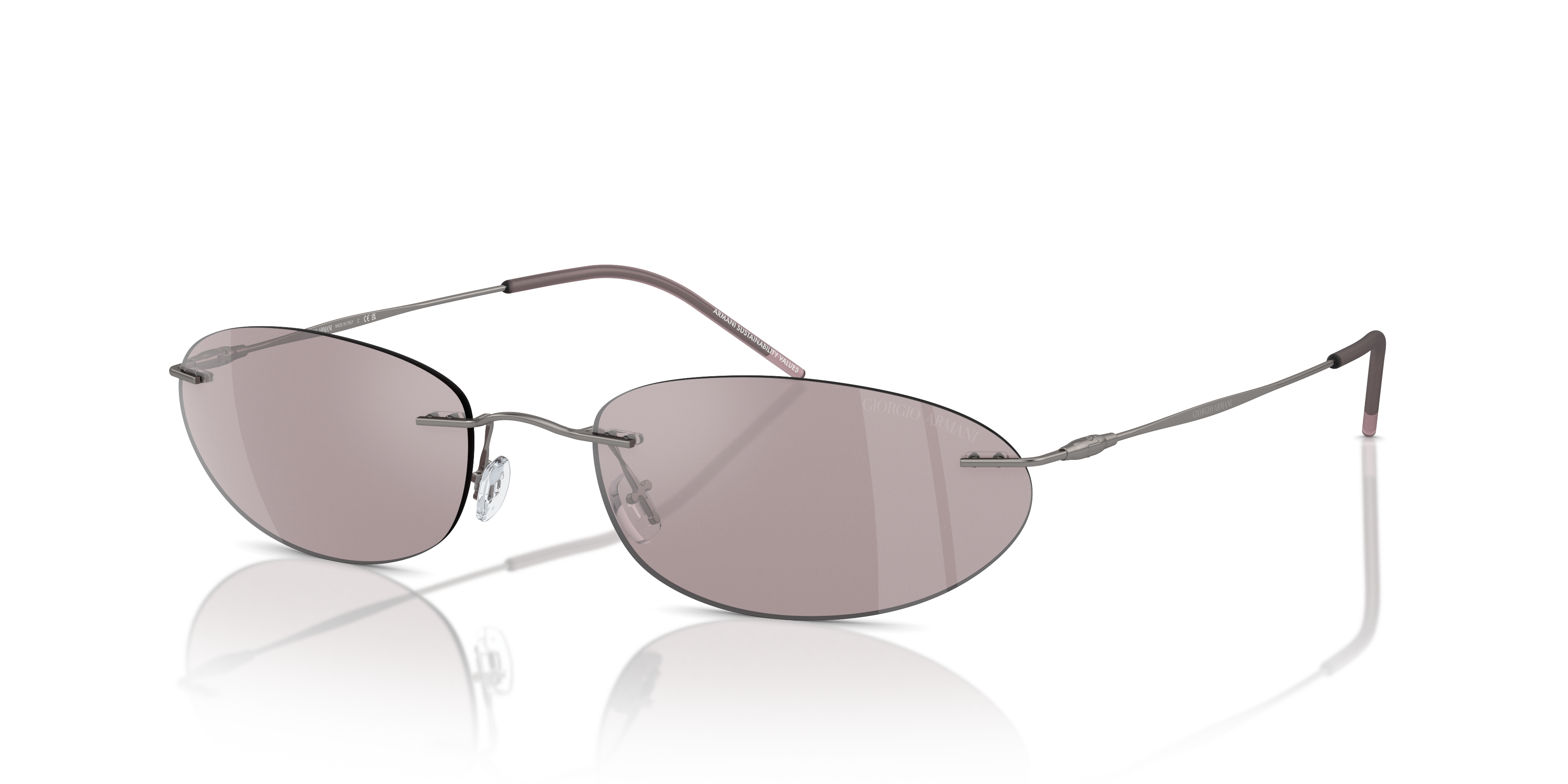Giorgio Armani AR1508M L (58 - 19) with Violet lenses and Grey