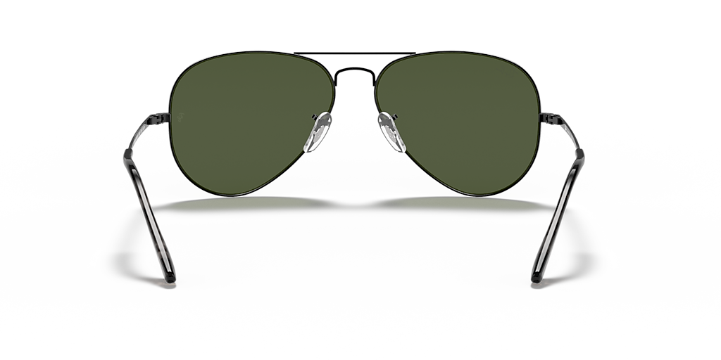 Ray-Ban Aviator Metal II L (58 - 14) with Green lenses and Black