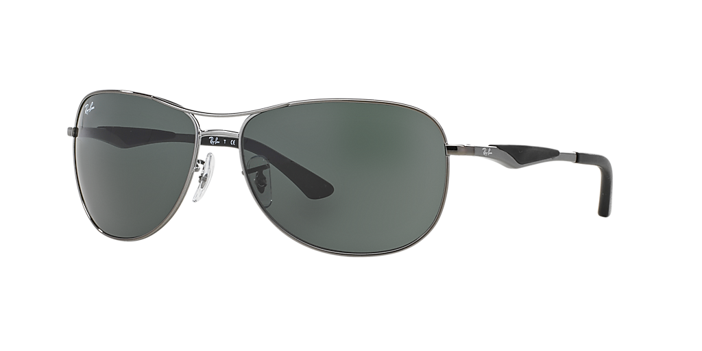 Ray-Ban RB3519 L (59 - 15) with Green lenses and Grey frame