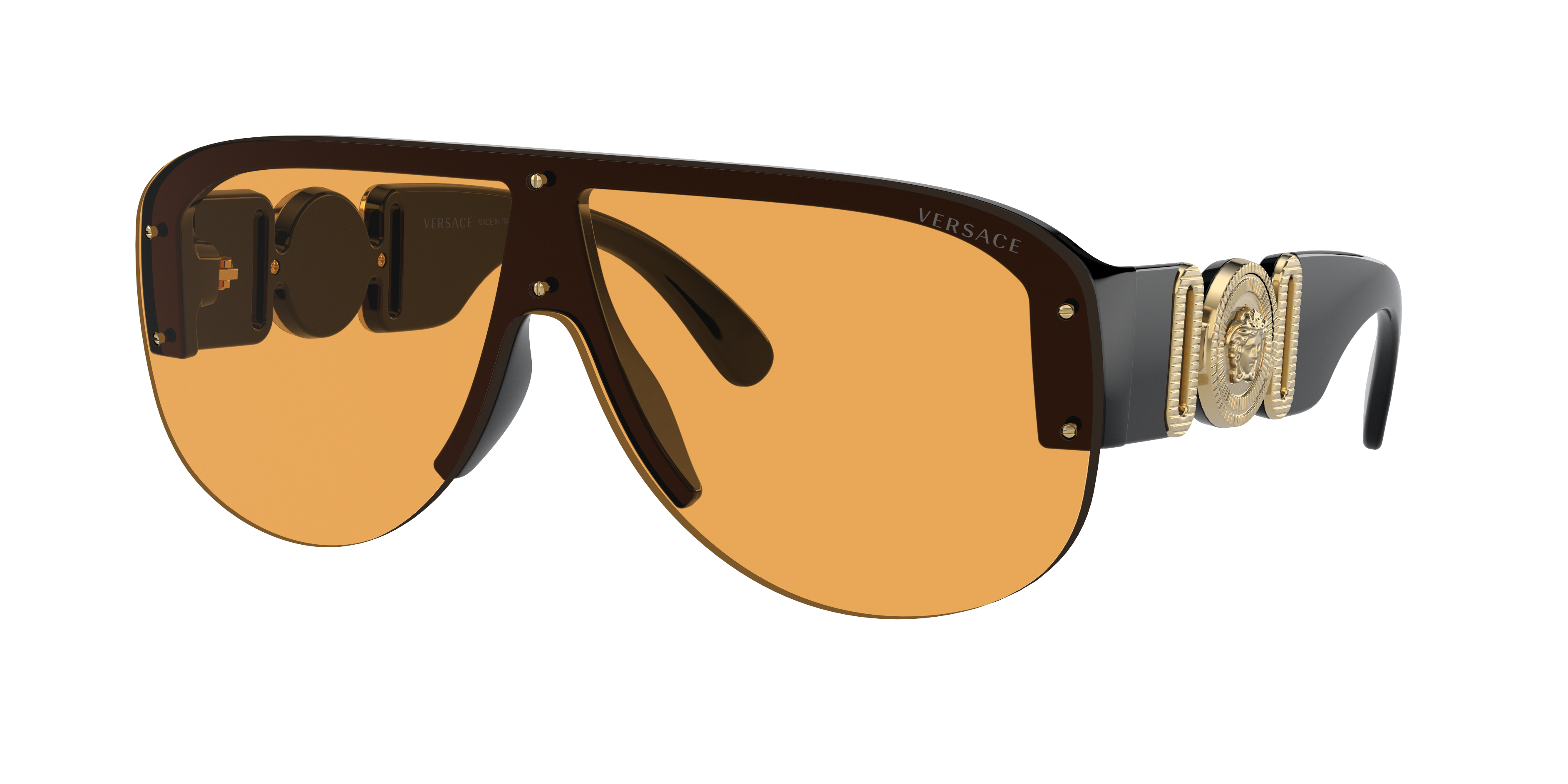 Versace VE4391 XL (0 - 148) with Orange lenses and Black frame