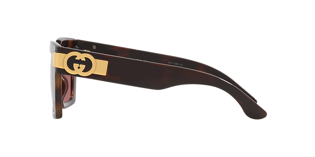 Gucci GG1689S M (54 - 19) with Violet lenses and Tortoise frame