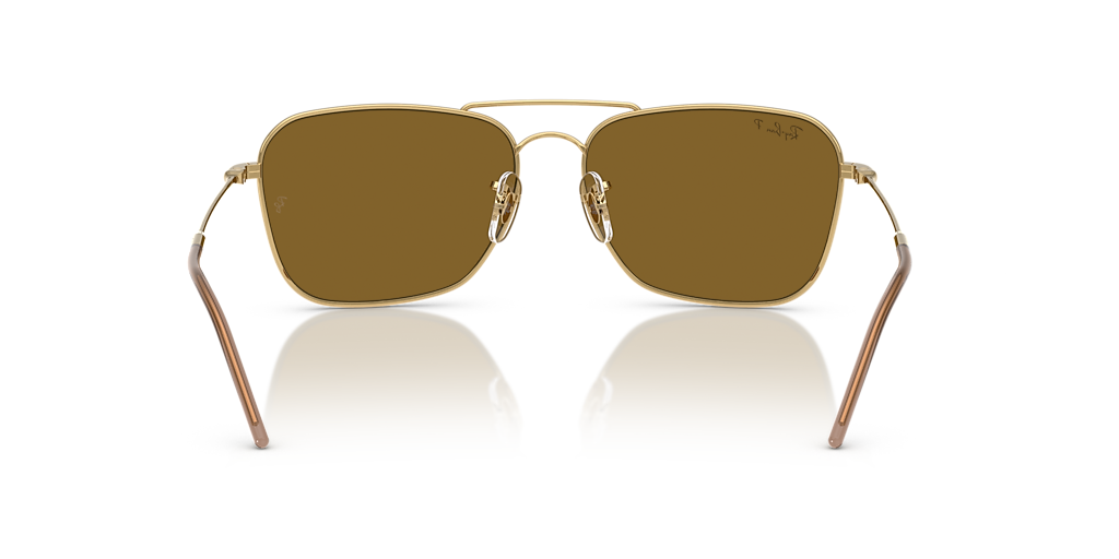 Ray-Ban Caravan Reverse XXL (61 - 15) with Brown lenses and Gold