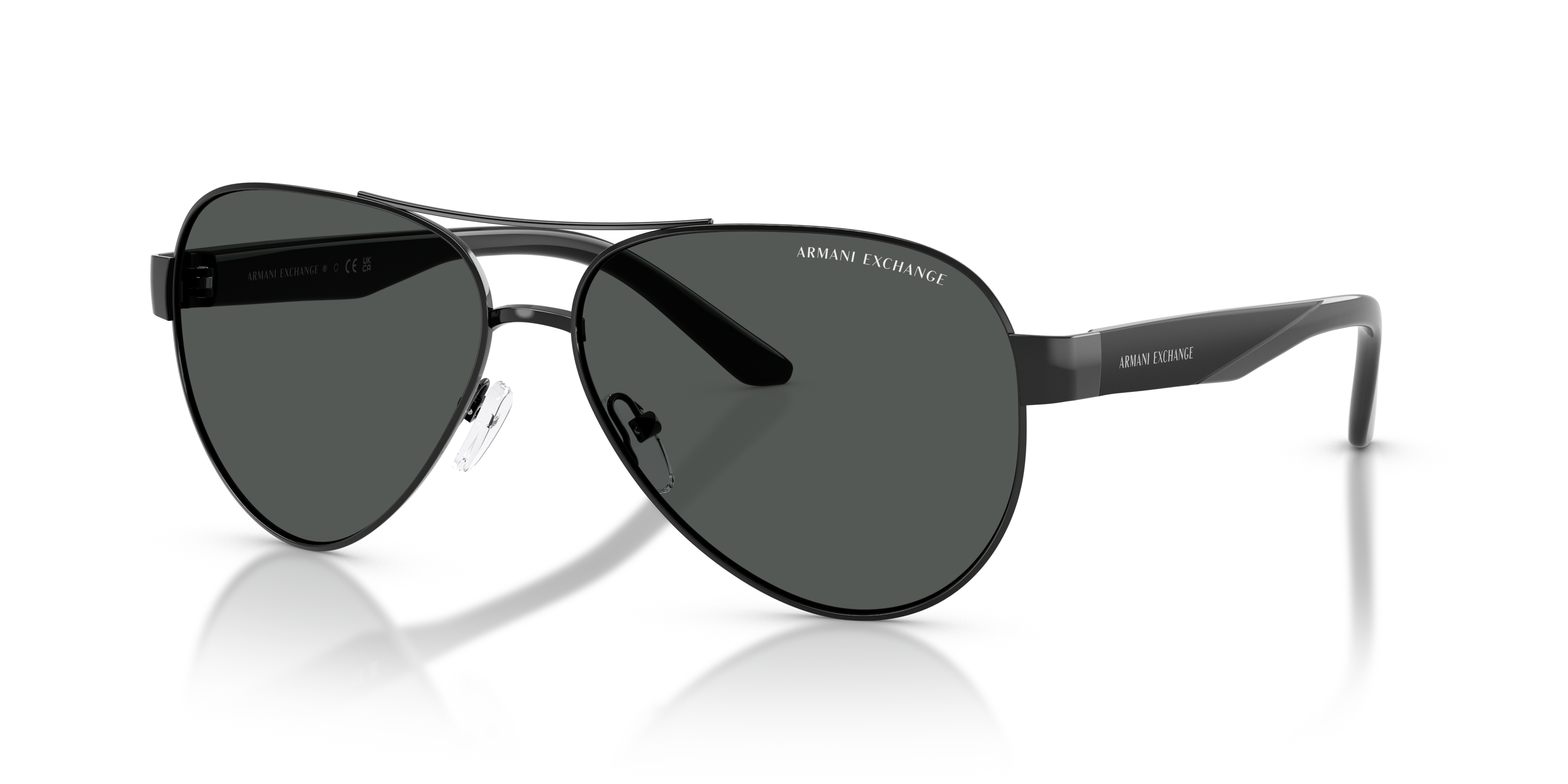 Armani Exchange AX2034S L (59 - 14) with Grey lenses and Black