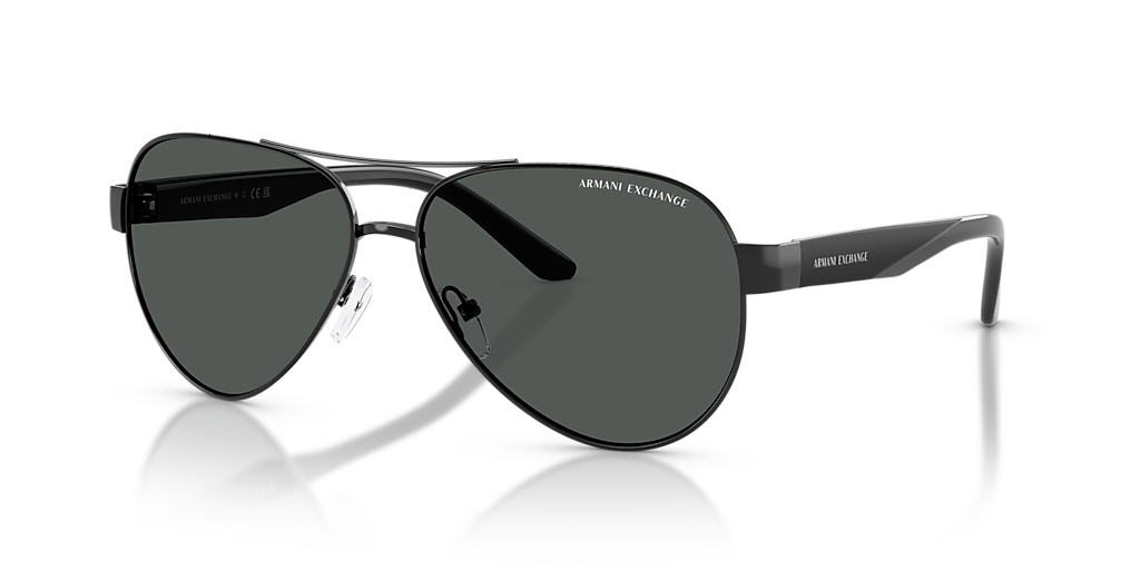Armani Exchange AX2034S L (59 - 14) with Grey lenses and Black