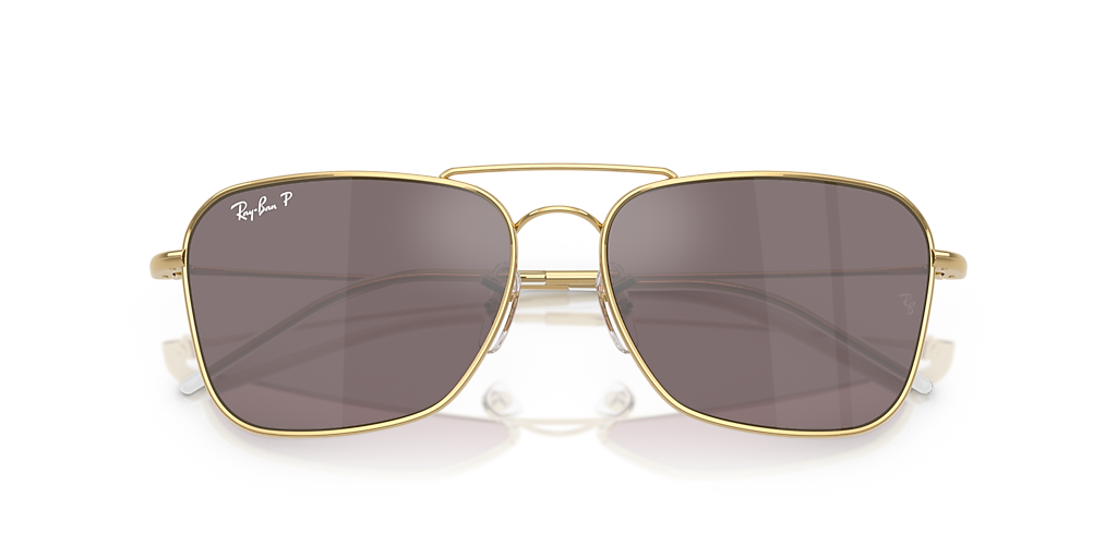 Ray-Ban Caravan Reverse XL (58 - 15) with Pink lenses and Gold