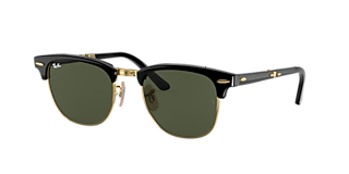 Ray-Ban RB4258 L (52 - 20) with Green lenses and Black frame