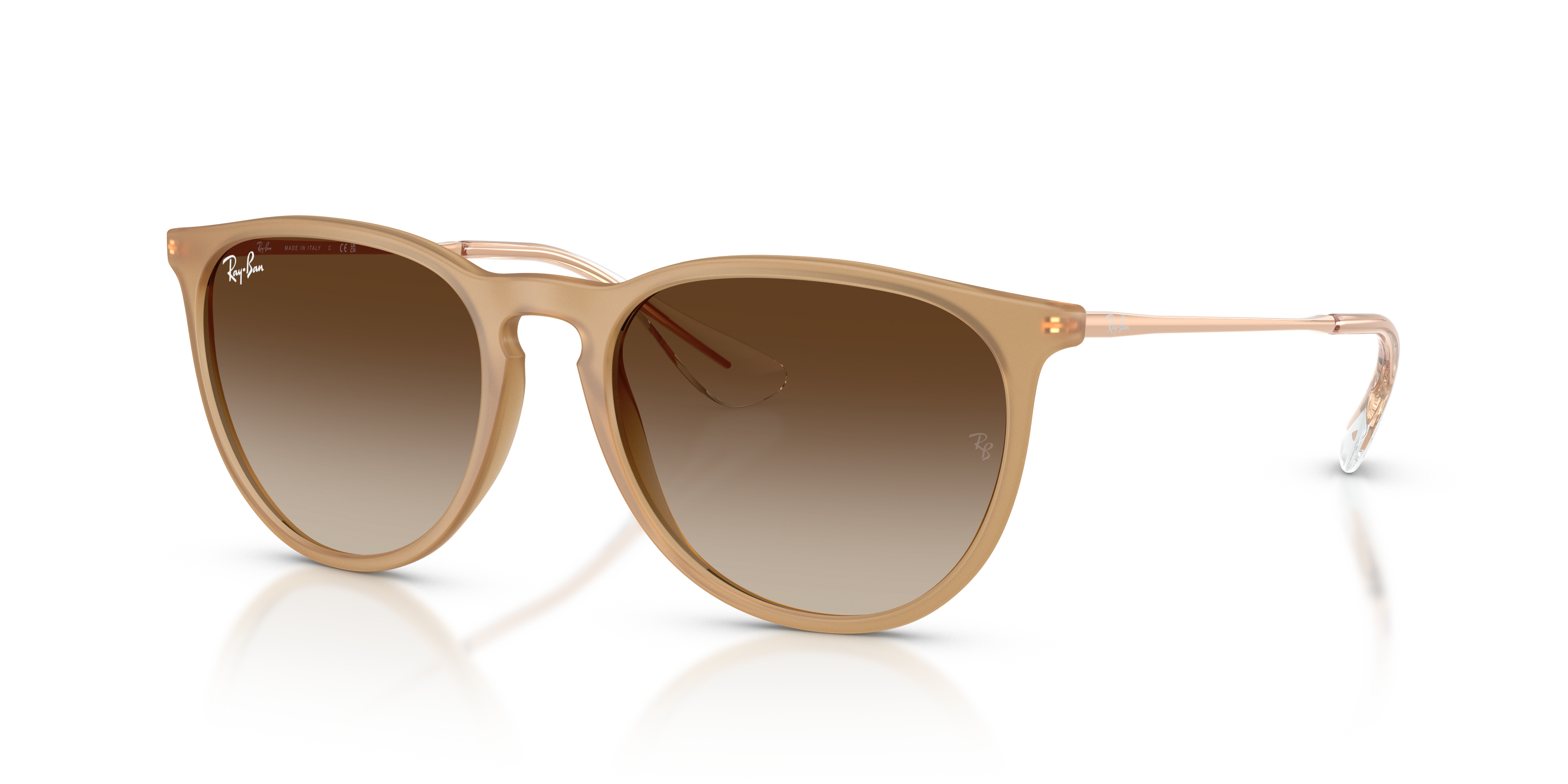 Ray-Ban Erika Classic M (54 - 18) with Brown lenses and Brown