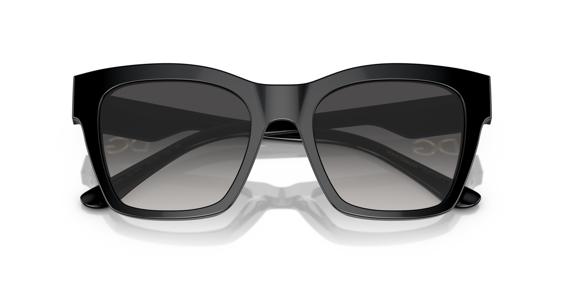 Dolce&Gabbana DG4384 L (53 - 20) with Grey lenses and Black frame