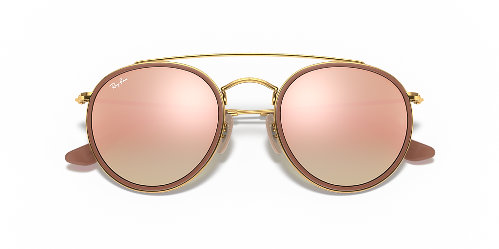 Ray-Ban Round Double Bridge M (51 - 22) with Classic lenses and