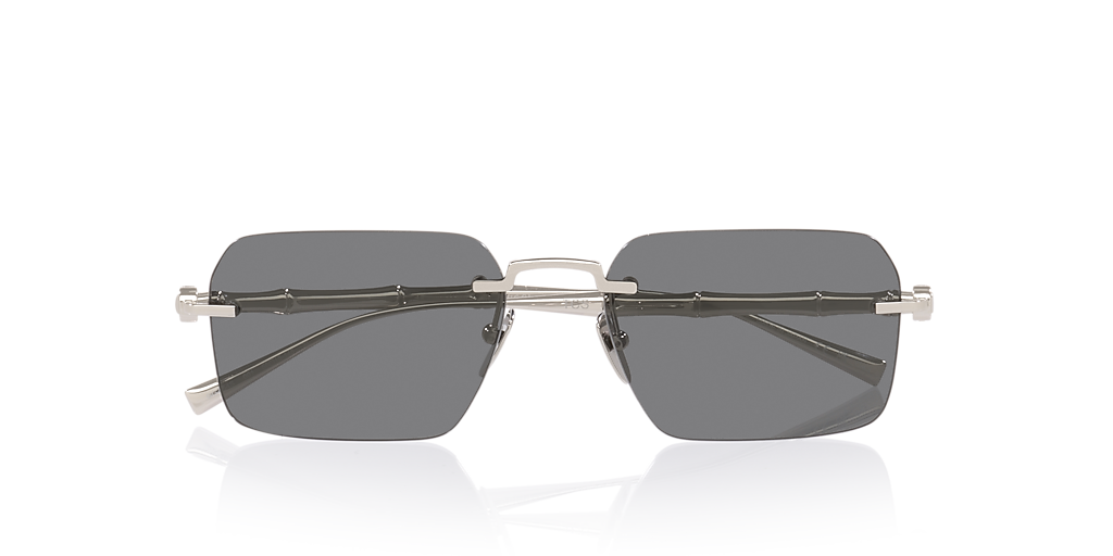 Gucci GG2154S L (56 - 18) with Grey lenses and Silver frame